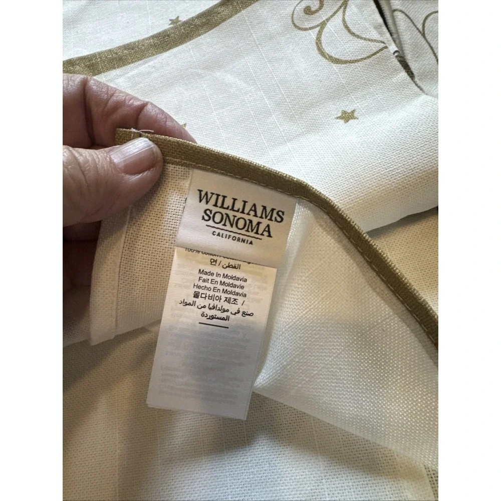 (2) Williams Sonoma Twas the Night Tea Towels~20